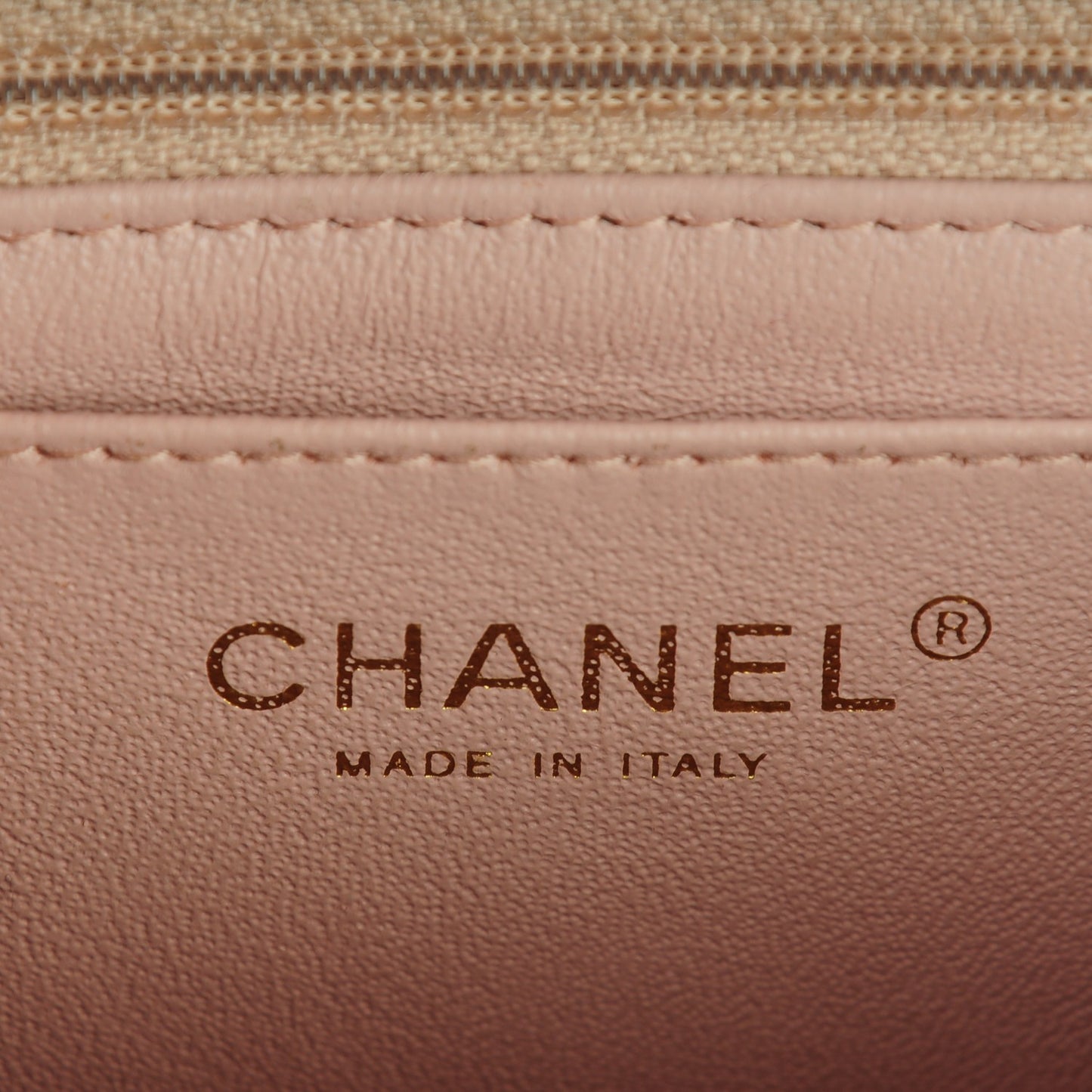 Lambskin Quilted Mini Square Flap Light Pink