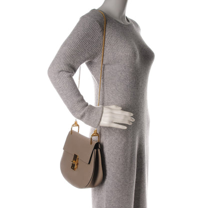 Chloe Grained Lambskin Drew Shoulder Bag Motty Grey 2 of 7