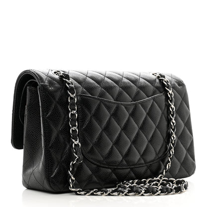 Chanel Caviar Quilted Medium Double Flap Black 3 of 11