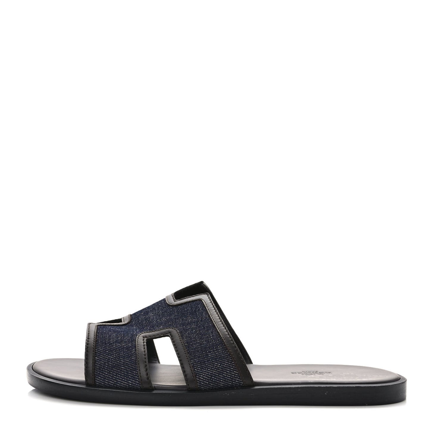 Denim Calfskin Mens Izmir Sandals 42 Bleu Brut
