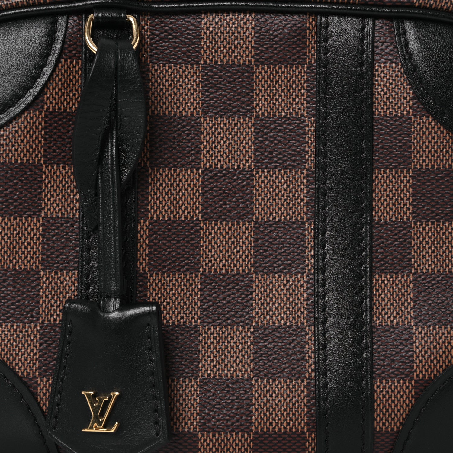 Louis Vuitton Damier Ebene Valisette Souple BB Black 7 of 11