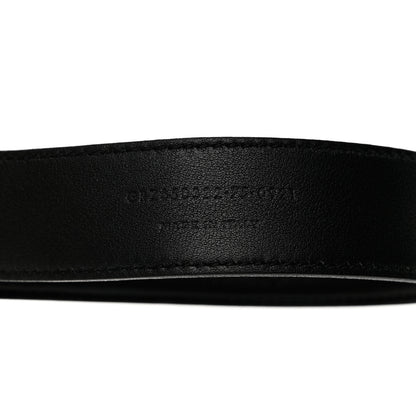 Saint Laurent Calfskin Heart Belt 75 30 Black 4 of 7