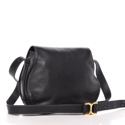 Chloe Calfskin Medium Marcie Round Crossbody Bag Black 3 of 12