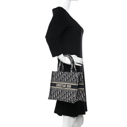 Christian Dior CHRISTIAN DIOR Oblique Small Book Tote Blue Multicolor 2 of 10