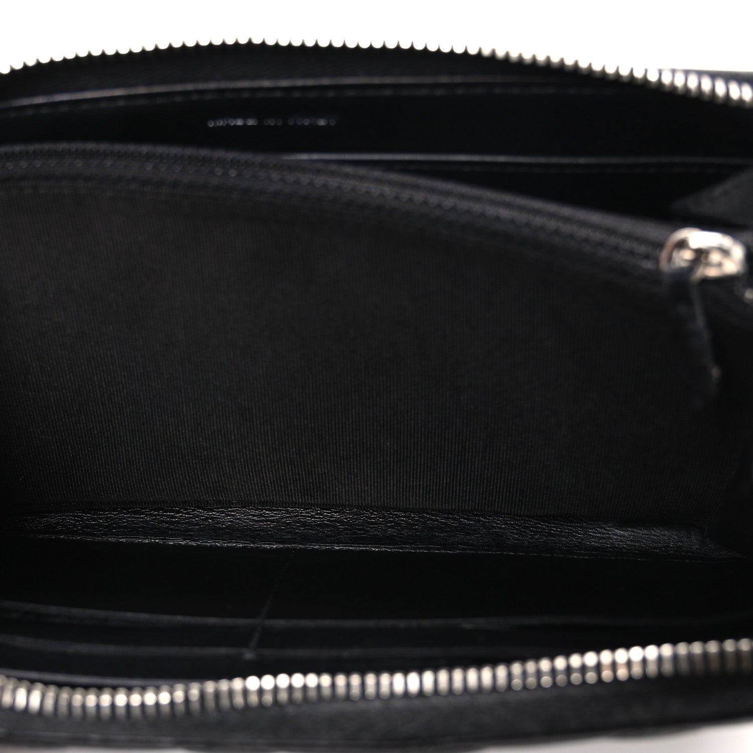 Chanel Caviar Quilted Large Gusset Zip Around Wallet Black 5 of 8