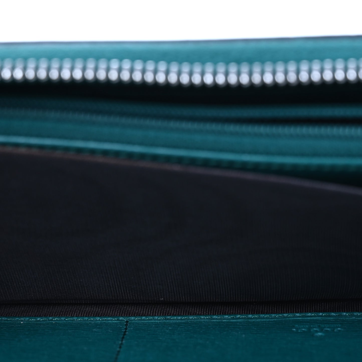 Calfskin Blooms Print Zip Around Wallet Bright Emerald Multicolor