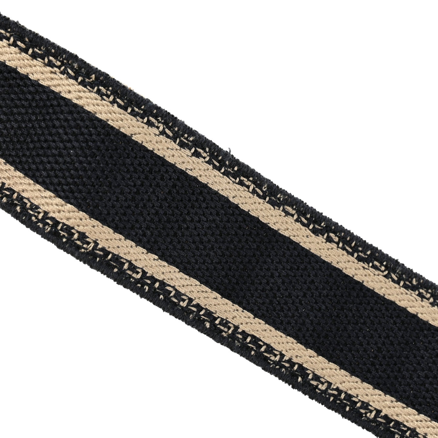 Canvas Embroidered Book Belt 80 32 Black White
