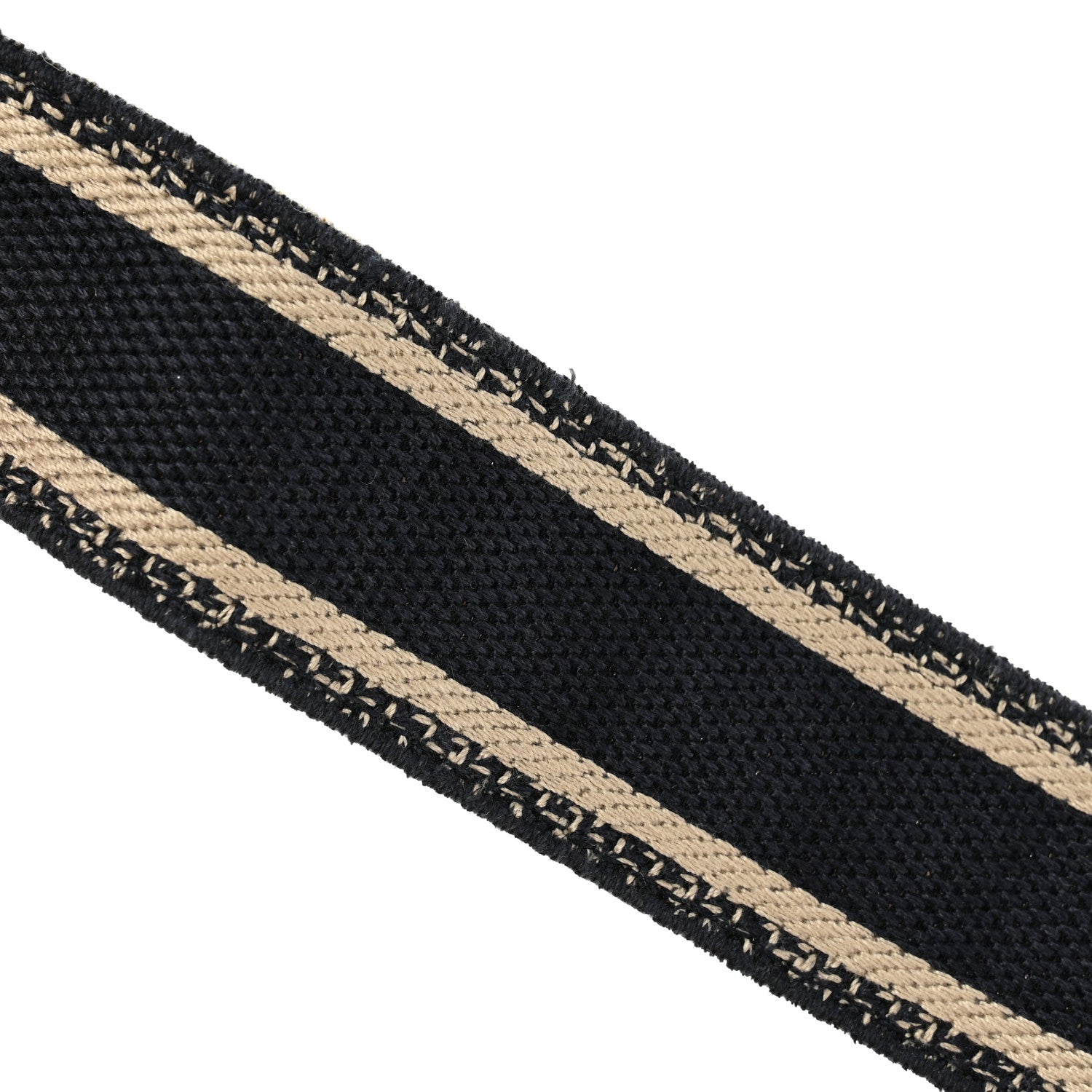 Christian Dior Canvas Embroidered Book Belt 80 32 Black White 6 of 7
