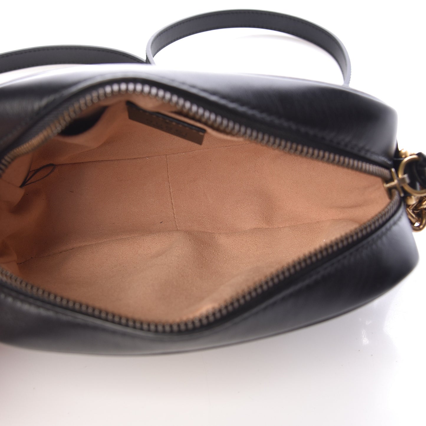 Calfskin Matelasse Mini GG Marmont Chain Shoulder Bag Black