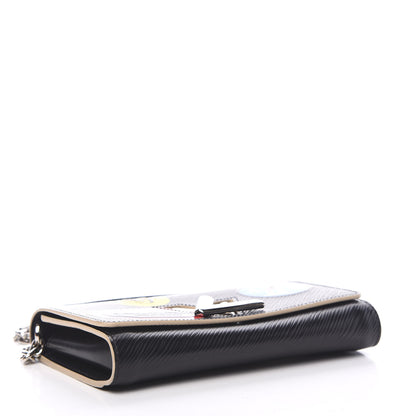 Louis Vuitton Epi World Tour Twist Chain Wallet Black 3 of 9