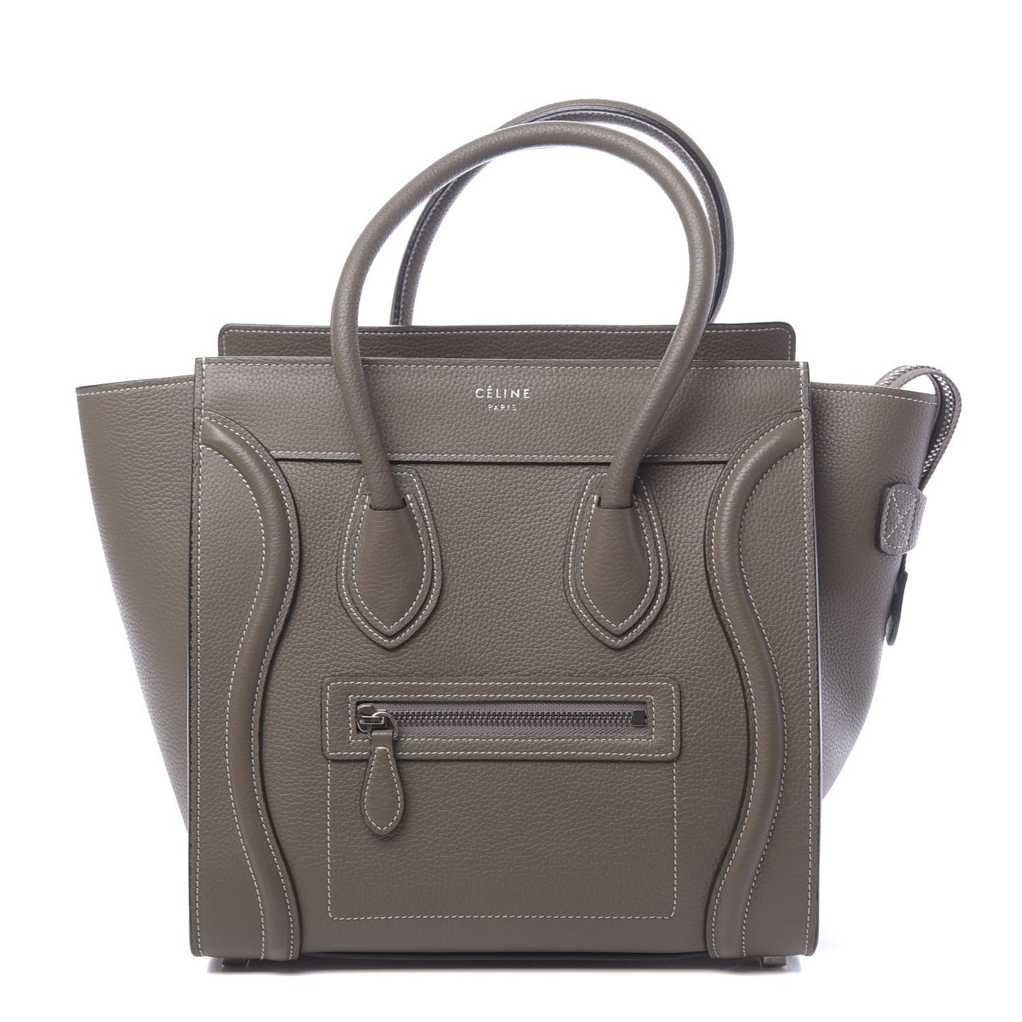 Drummed Calfskin Micro Luggage Souris