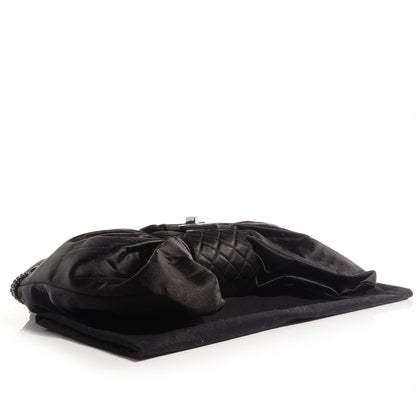 Chanel Satin Large Bow Bag Black 4 of 8