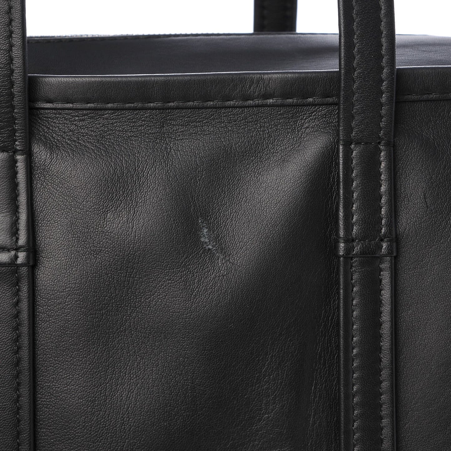 Agneau Medium Bazar Shopper Tote Black