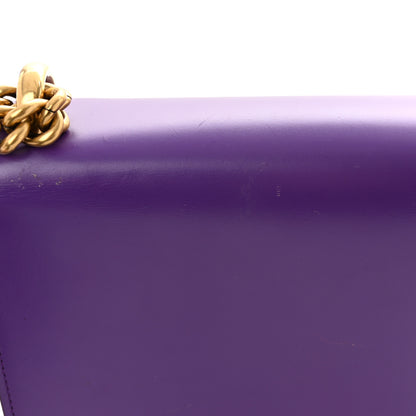 Gucci Knight Calfskin Small GG Marmont Chain Handle Bag Shine Purple 13 of 15