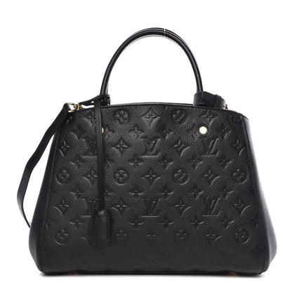 Louis Vuitton Empreinte Montaigne MM Black 1 of 10