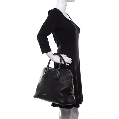 Burberry London Grainy Calfskin Medium Greenwood Bowling Bag Black 3 of 12