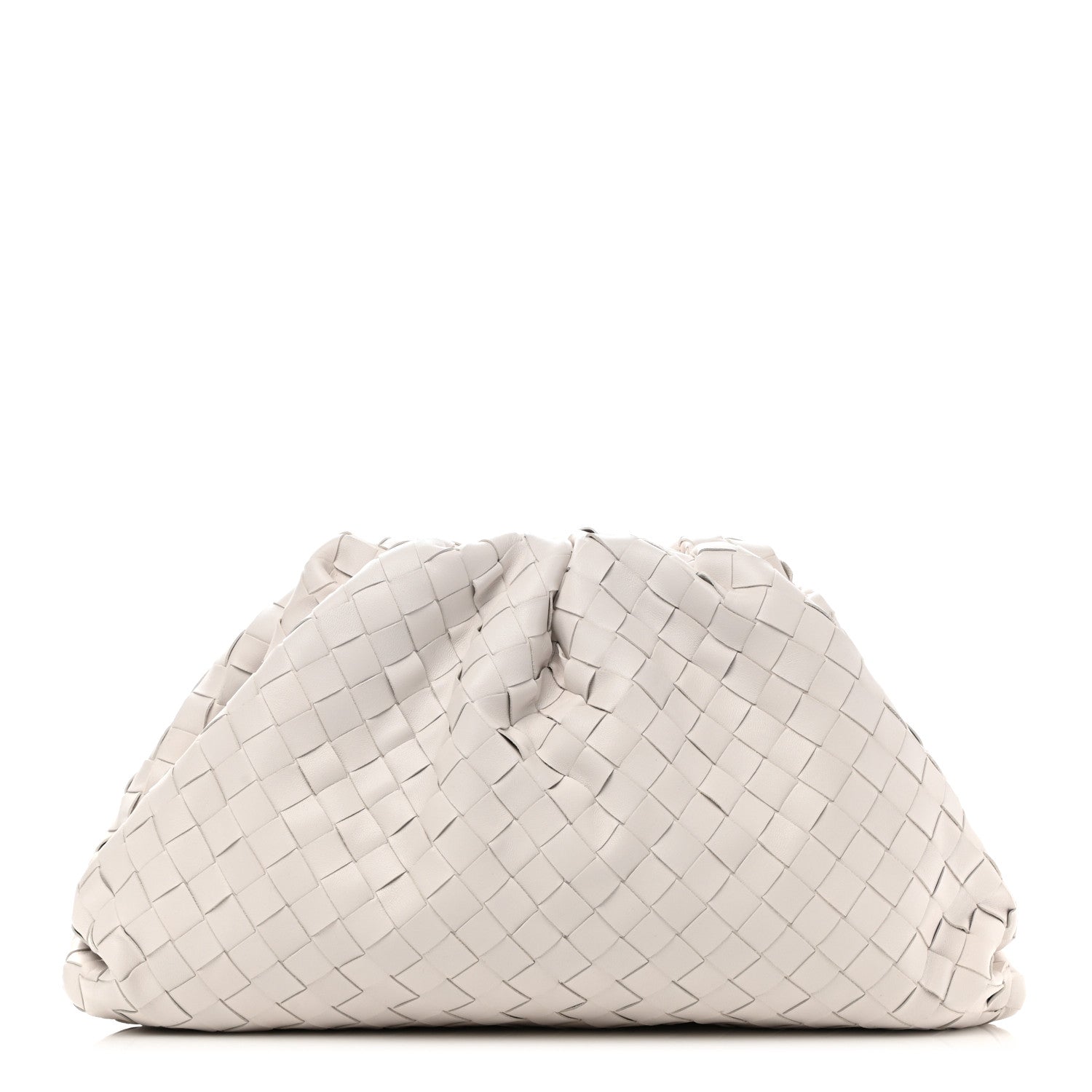 Bottega Veneta Nappa Maxi Intreccio The Pouch Oversized Clutch Plaster 1 of 11