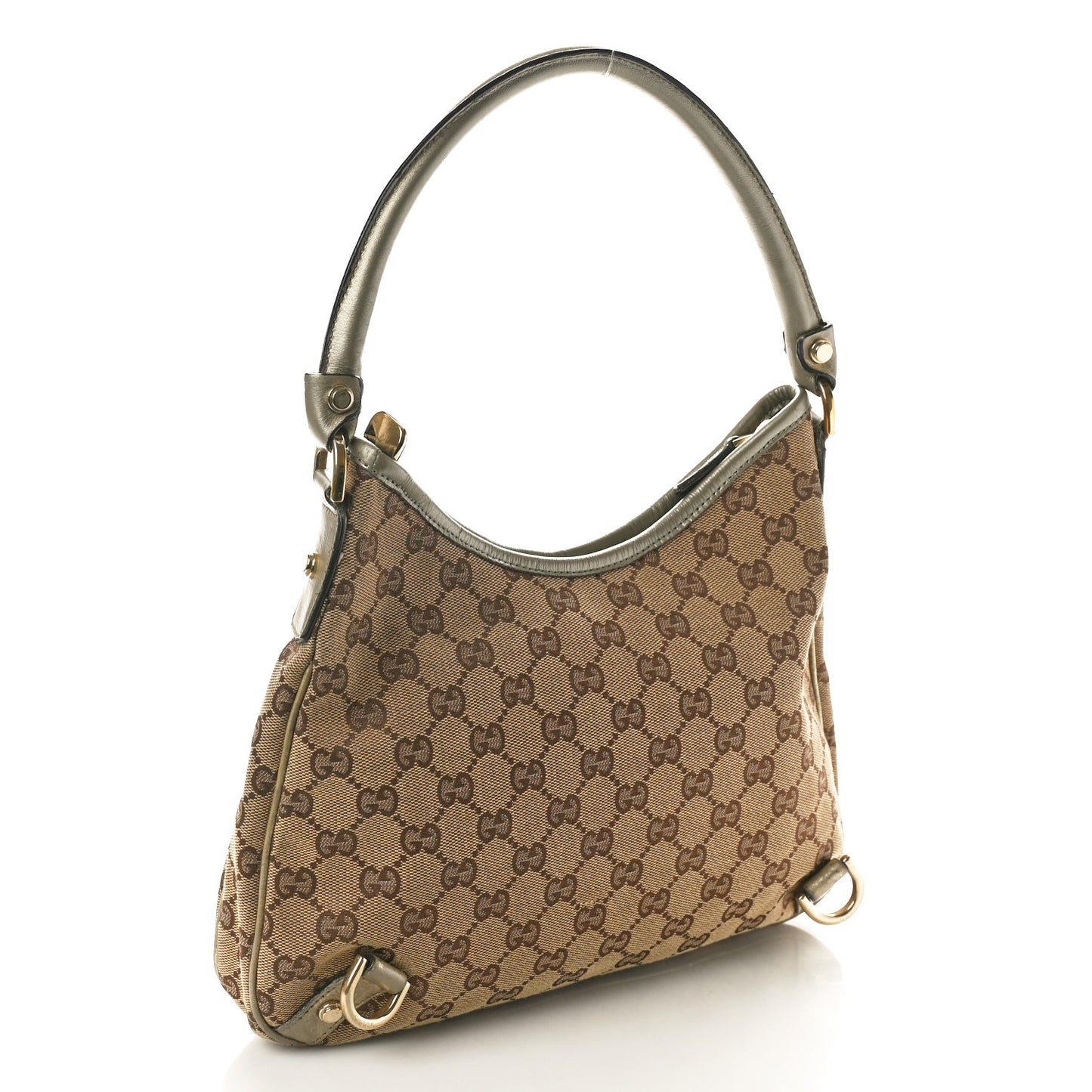Monogram Medium Abbey D Ring Hobo Gold