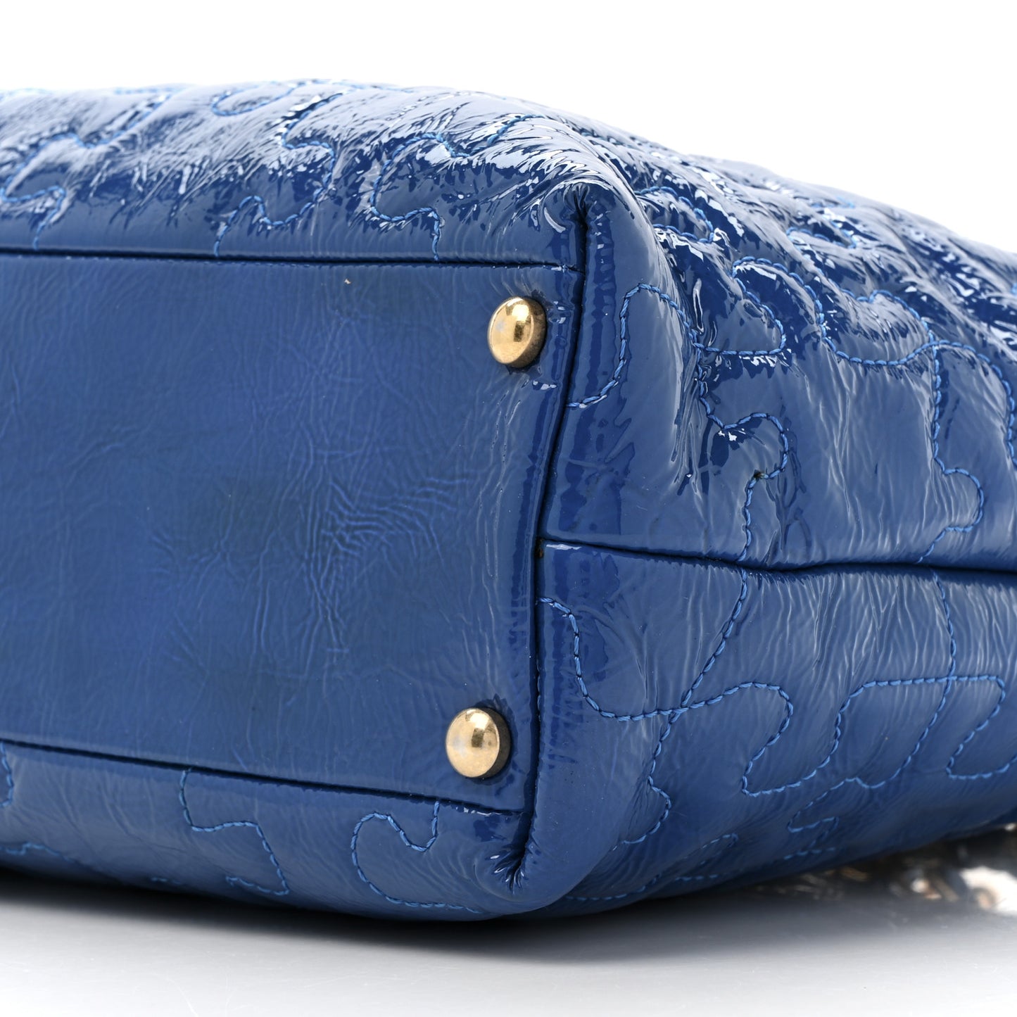 Patent Puzzle Tote Electric Blue
