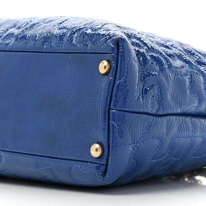 Chanel Patent Puzzle Tote Electric Blue 9 of 10