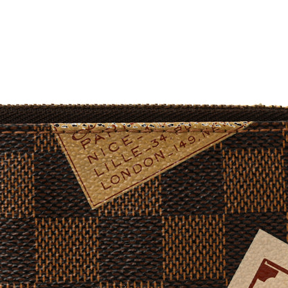 Louis Vuitton Damier Ebene Trunks Labels Pochette MM Milla 12 of 14