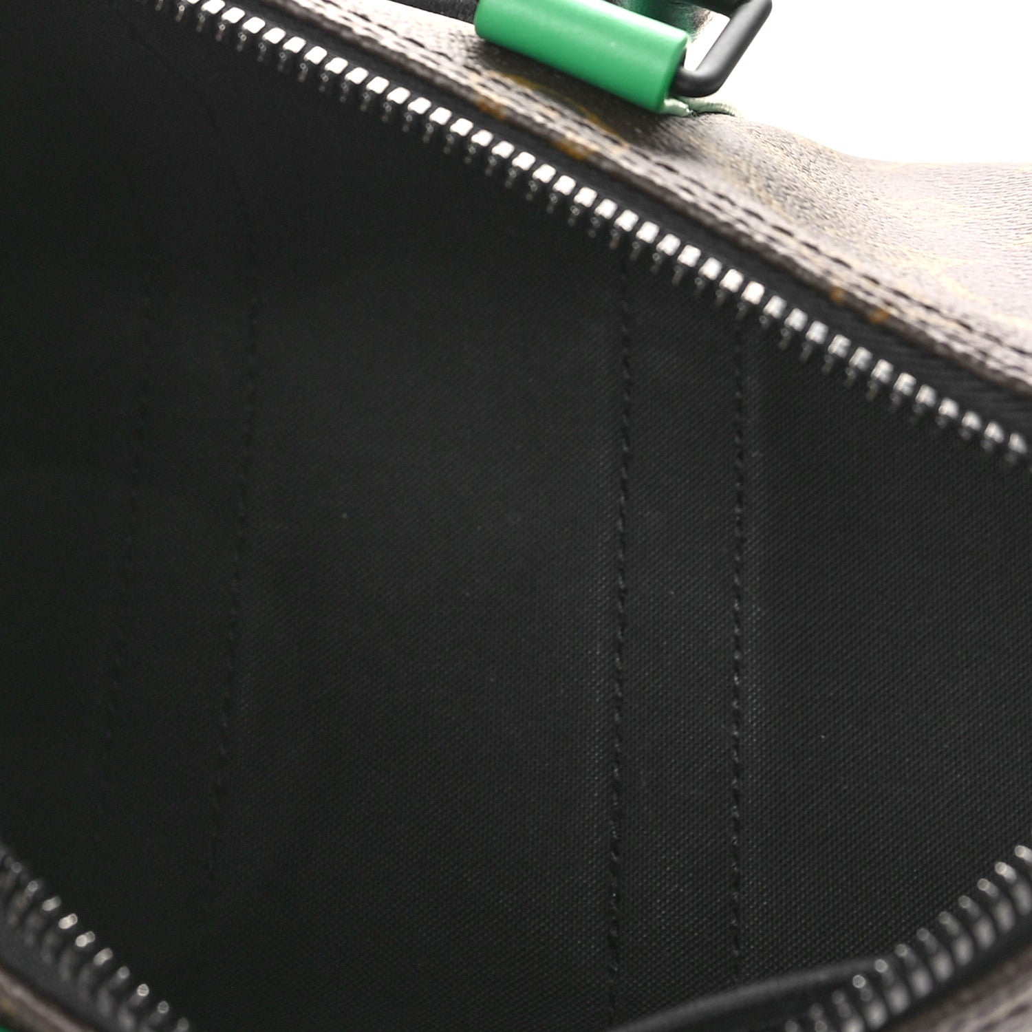 Louis Vuitton Monogram Macassar Keepall Bandouliere 25 Minty Green 5 of 8