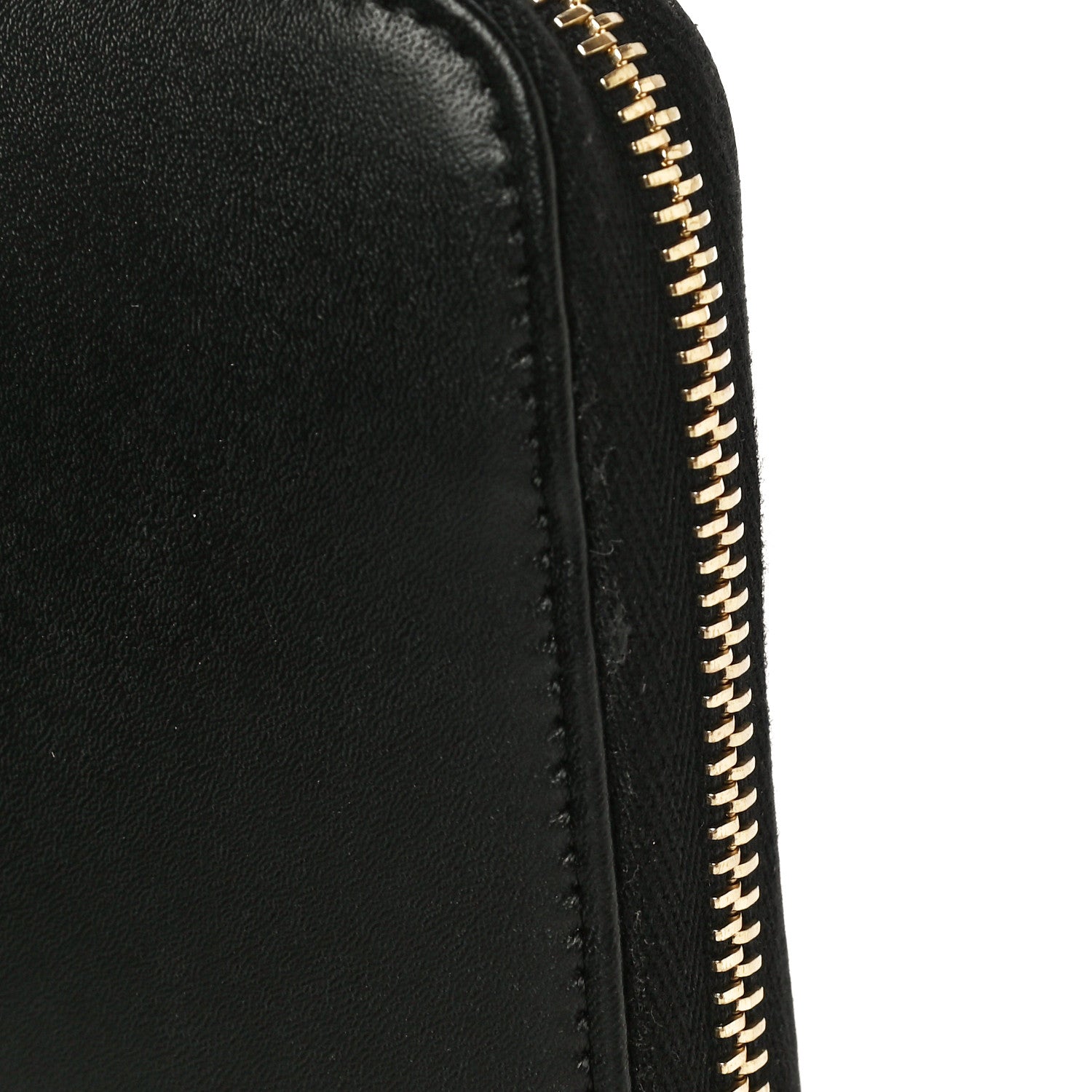 Fendi Vitello Liberty Century Lucido By The Way Zip Around Wallet Black 11 of 12