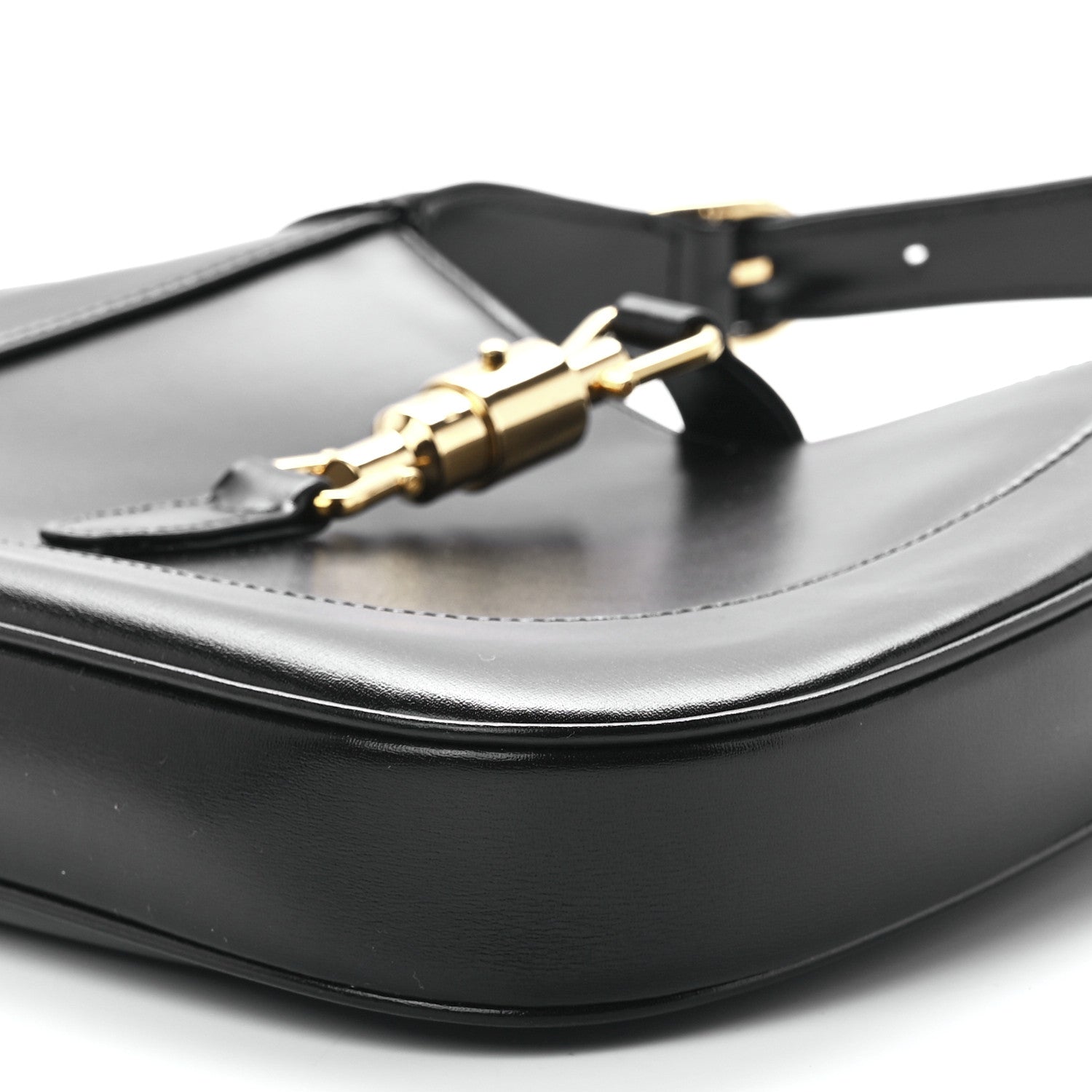 Gucci Boarded Dyana Lux Calfskin Small Jackie 1961 Hobo Black 12 of 12