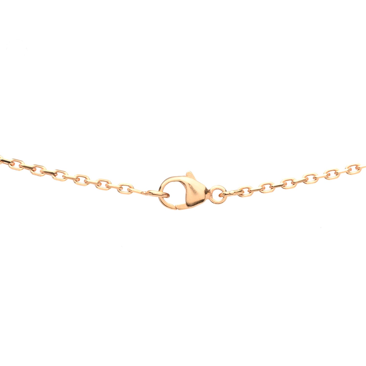 Hermes Lacquered Rose Gold Mini Pop H Pendant Necklace White 5 of 6