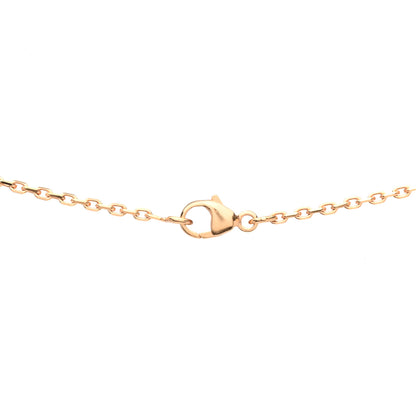 Hermes Lacquered Rose Gold Mini Pop H Pendant Necklace White 5 of 6