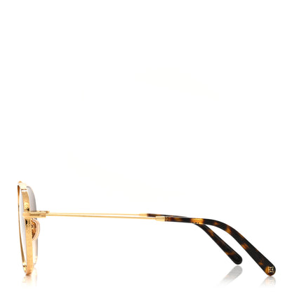 Louis Vuitton Metal The LV Pilot Sunglasses Z1619U Gradient Brown Monogram 3 of 9