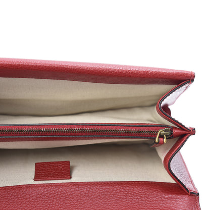 Gucci Dollar Calfskin Swarovski Crystal Small Dionysus Shoulder Bag Hibiscus Red 4 of 11