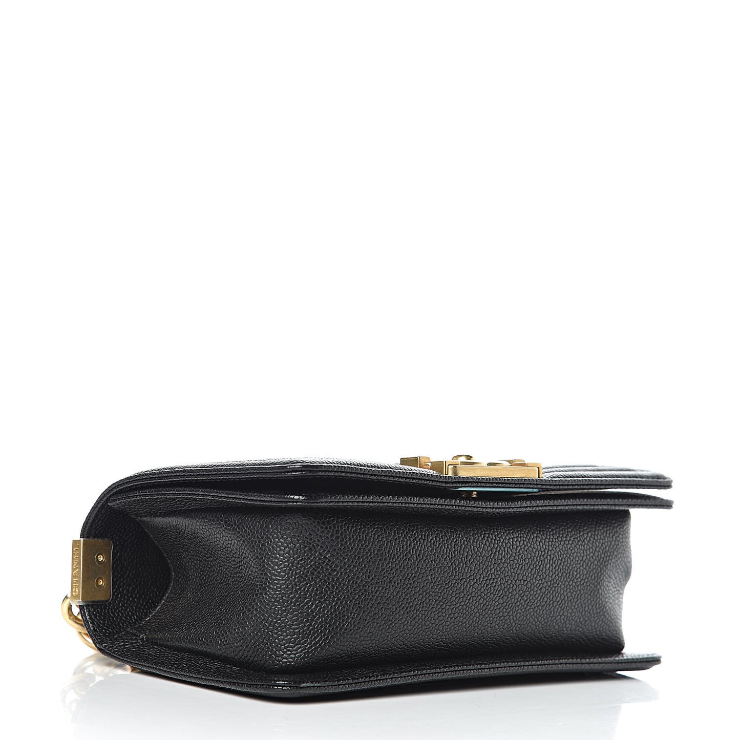 Caviar Quilted Small Boy Flap Black