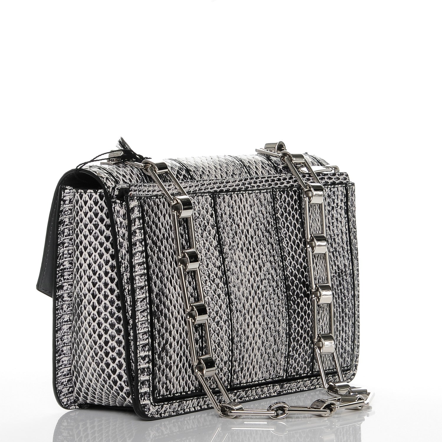 Proenza Schouler Elaphe Hava Shoulder Bag Black White 3 of 6
