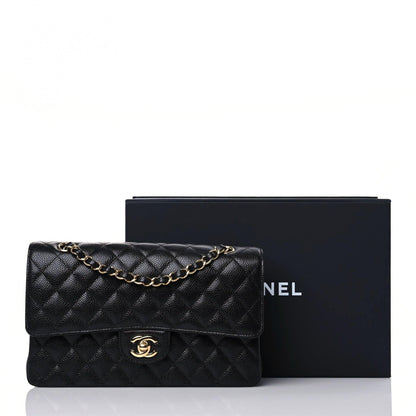 Chanel Caviar Quilted Medium Double Flap Black 10 of 10