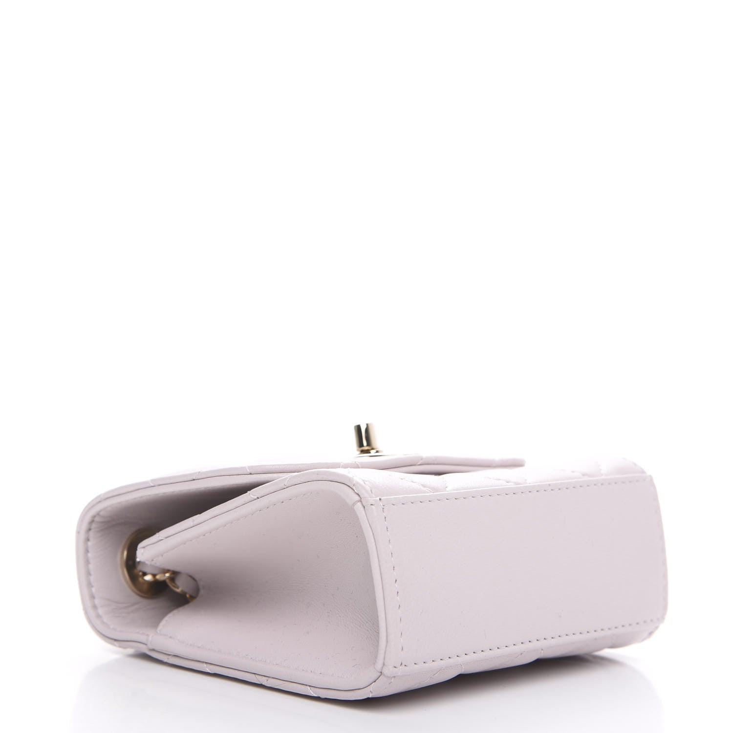 Chanel Lambskin Quilted Mini Trendy CC Clutch With Chain Lilas Lilac 3 of 9