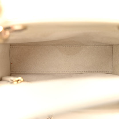 Christian Dior Patent Cannage Mini Lady Dior Ivory 5 of 11