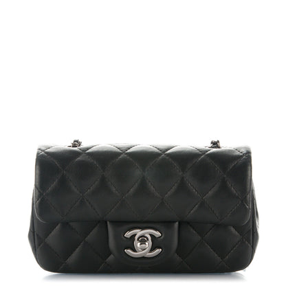 Chanel Lambskin Quilted Extra Mini Flap Black 1 of 8