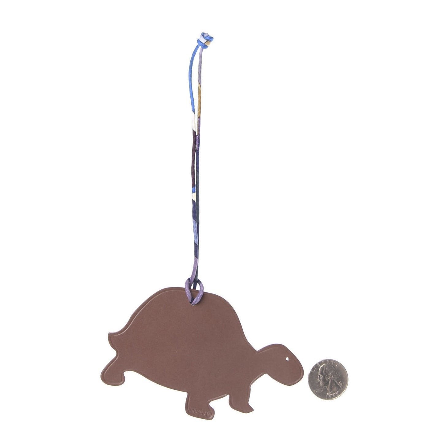 Epsom Box Petit H Turtle Bag Charm GM Graphite