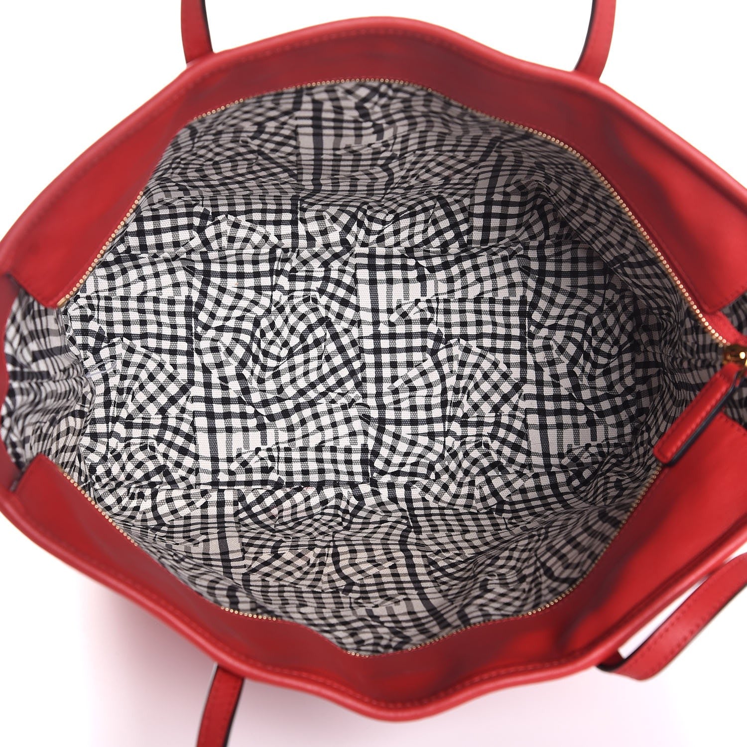 MCM Visetos Medium Anya Shopping Tote Red 5 of 8