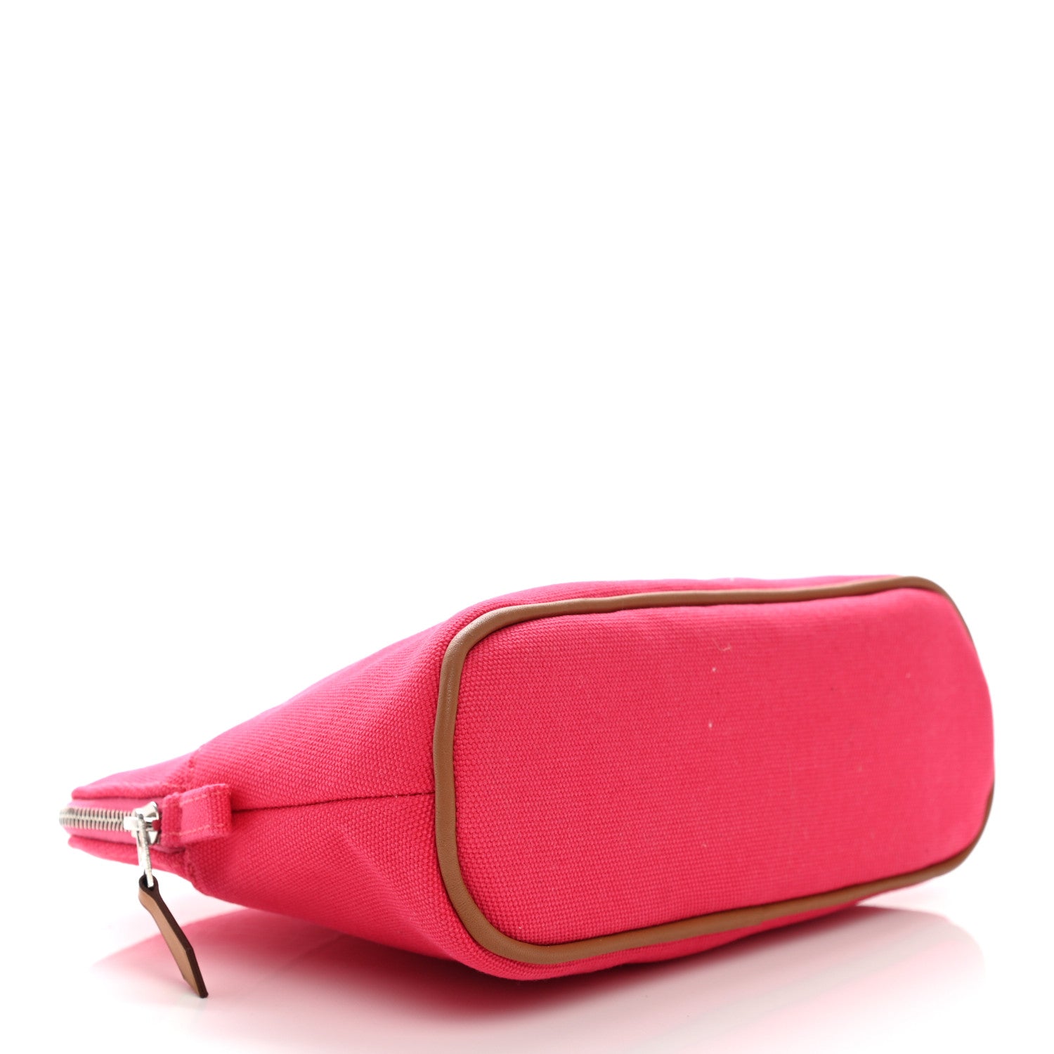 Hermes Cotton Canvas Mini Bolide Travel Cosmetic Pouch Hibiscus 4 of 7