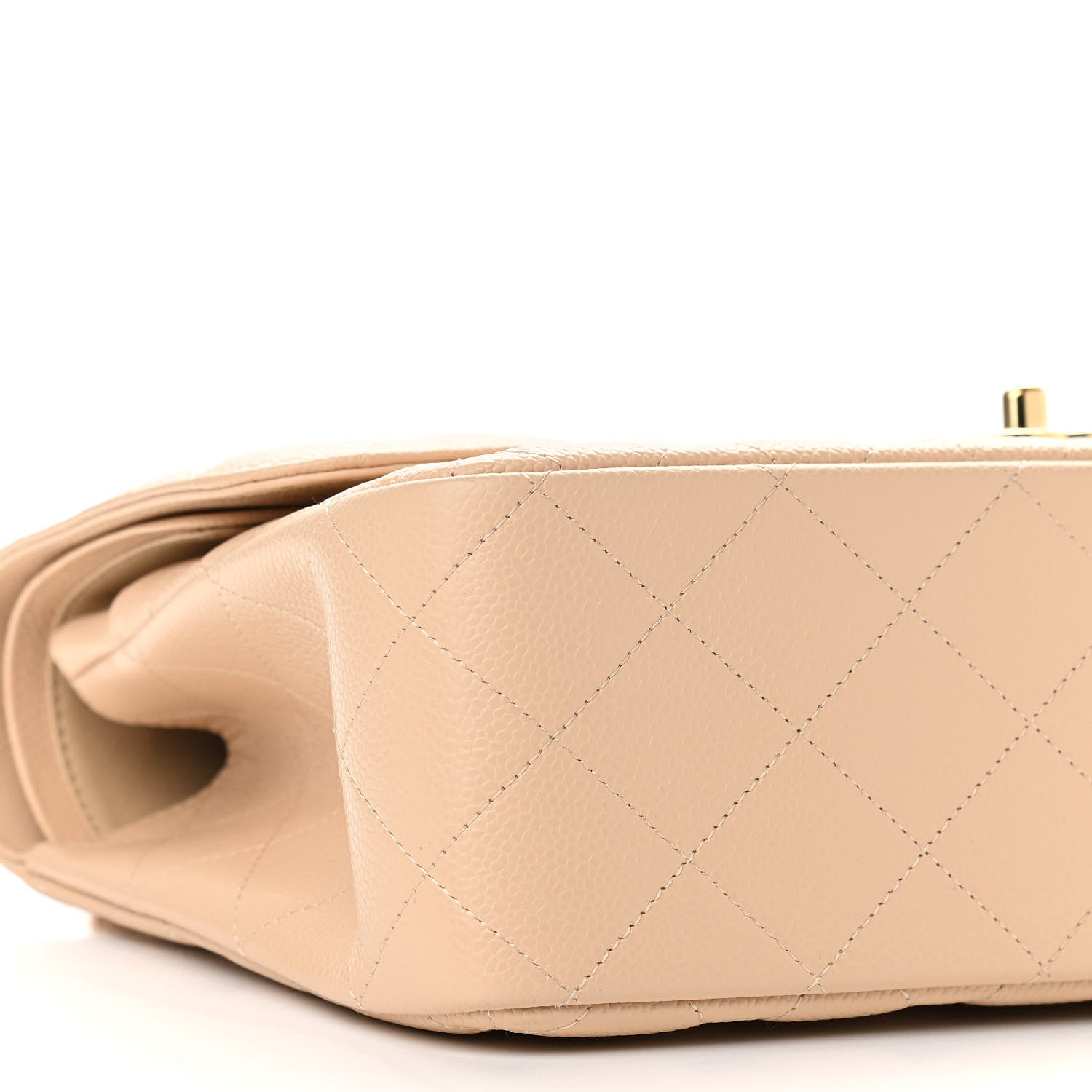 Chanel Caviar Quilted Jumbo Double Flap Beige Clair 5 of 11