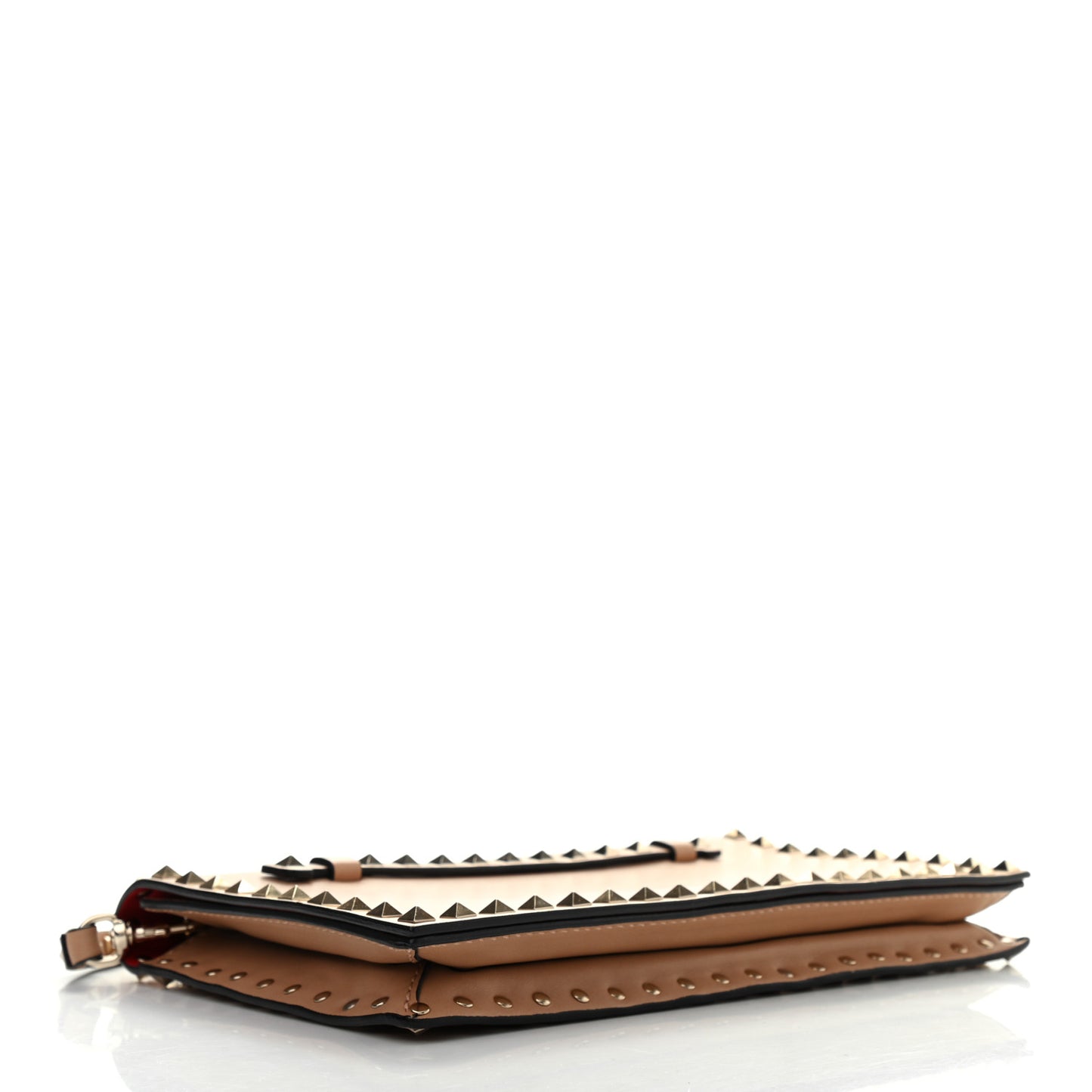 Nappa Rockstud Wristlet Clutch Alpaca