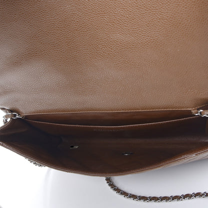 Chanel Caviar Quilted Clutch With Chain Flap Brown 5 of 7