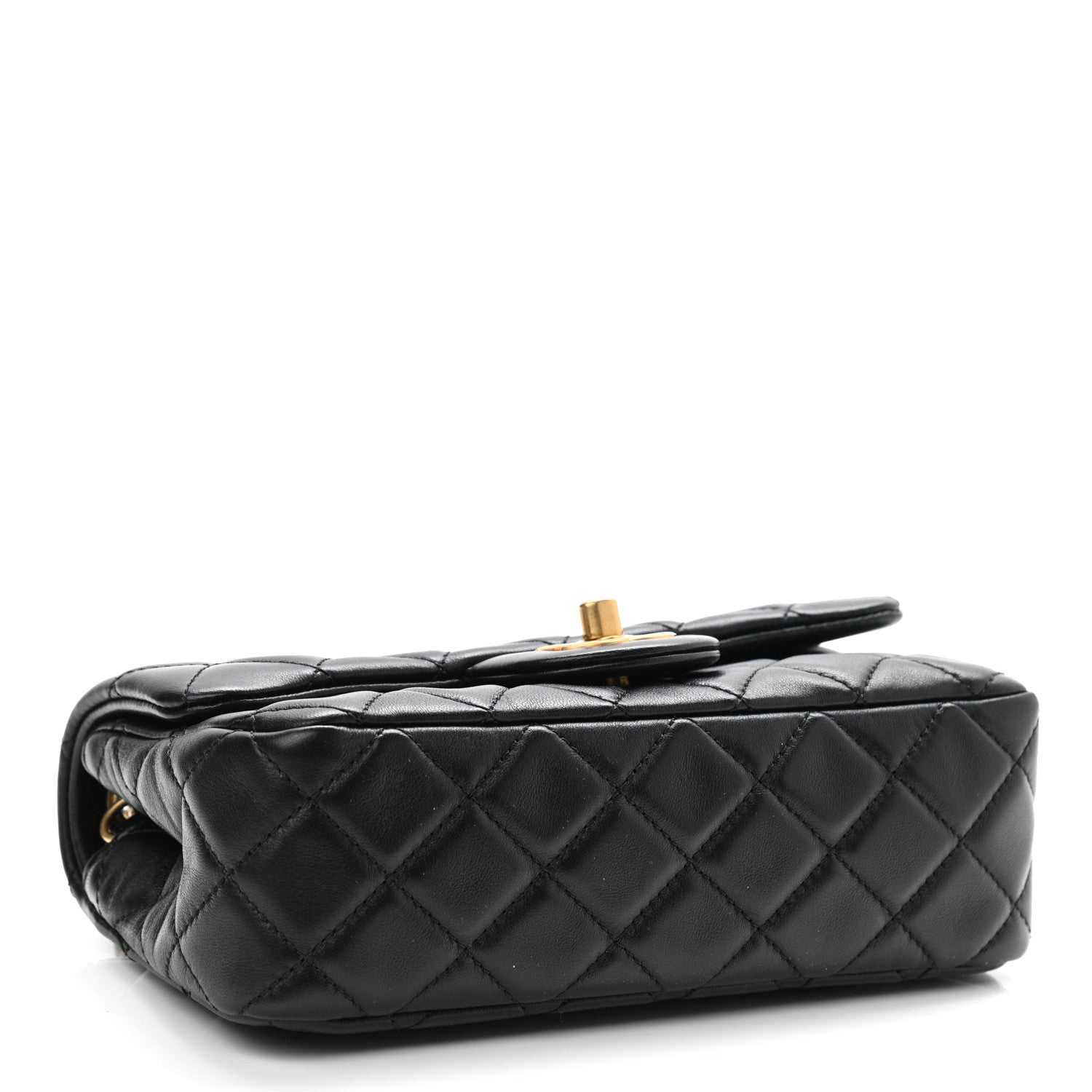 Chanel Lambskin Quilted Mini Rectangular Pearl Crush Flap Black 4 of 10