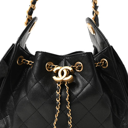 Chanel Caviar Quilted Mini Chanel 25 Handbag Black 8 of 11