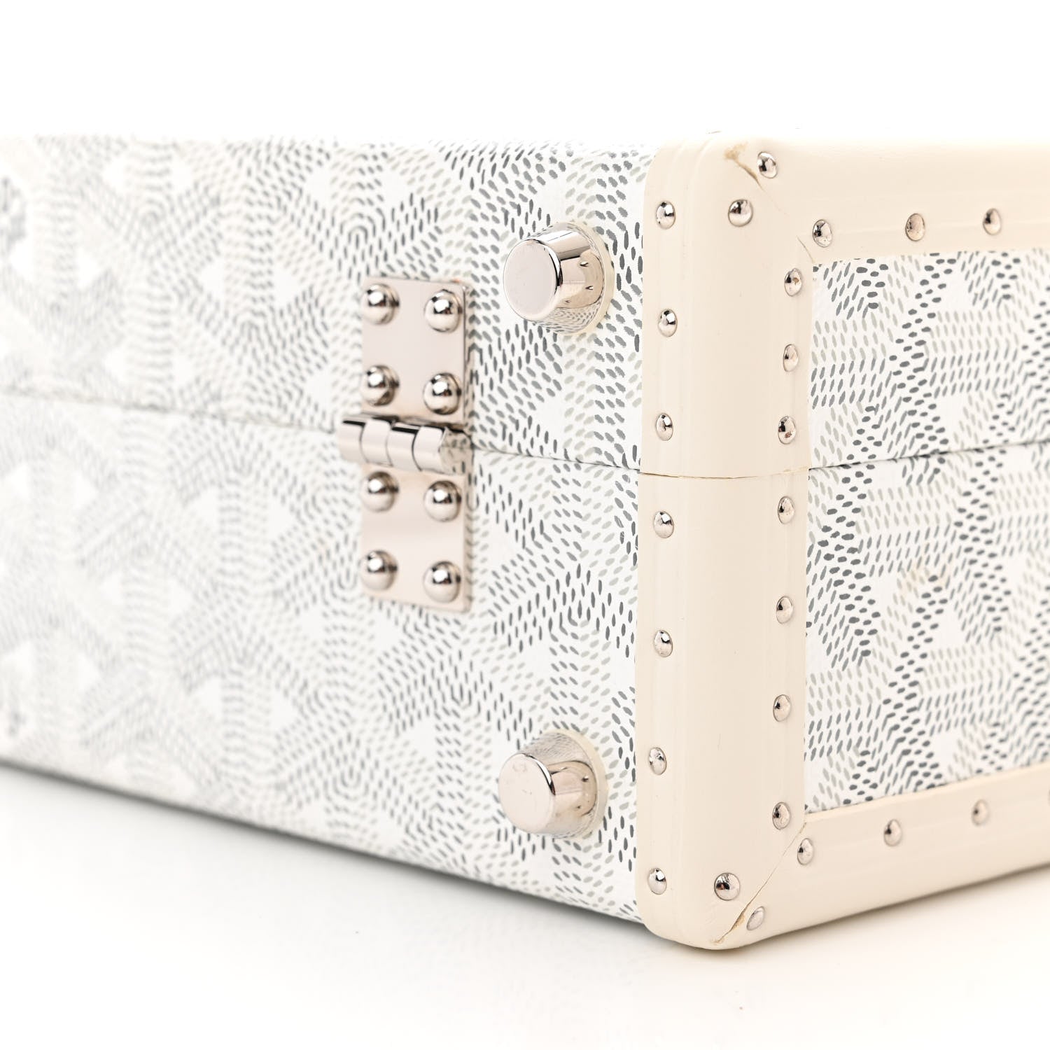 Goyard Goyardine Grand Hotel Trunk White 10 of 10