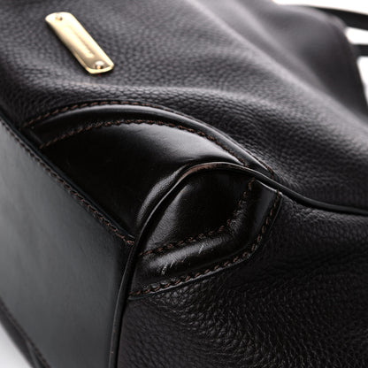 Burberry Grainy Calfskin Small Canterbury Tote Dark Chocolate 14 of 21