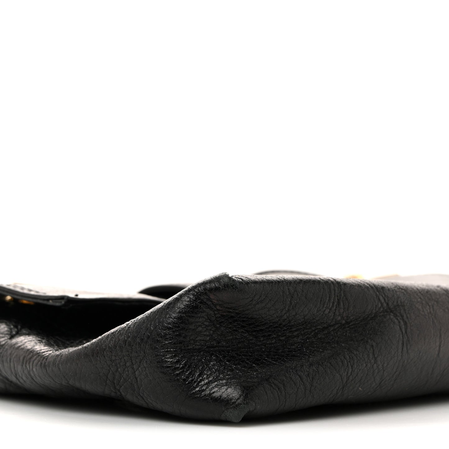 Vitello Acqua Maxi Baguette Bag Black