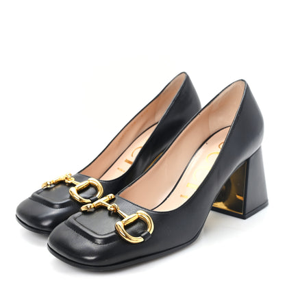 Gucci Malaga Kid Horsebit 75mm Pumps 38 Black 4 of 11